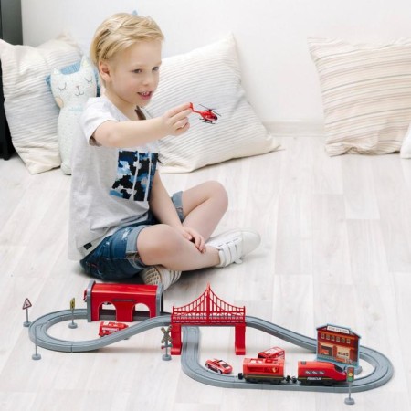 Railway for children "Service Service", 66 items, on batteries-9