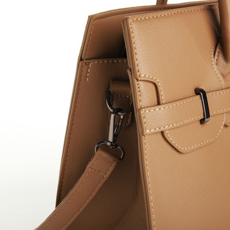 Bag Women's Tout, on a zipper, sandy color-4