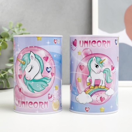 Pigger Metal Bank "Unicorns with hearts" MIX 12x8x8 cm