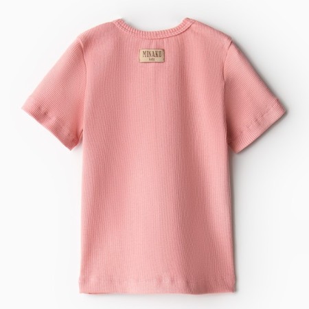 Kit for children (T-shirt and shorts) minku, dust pink, height 62-68 cm-7