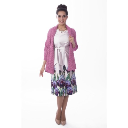 Female dress, size 42, pink color-1