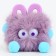 Soft toy "Fluffy with ears" on the key fob, 10 cm, color mix