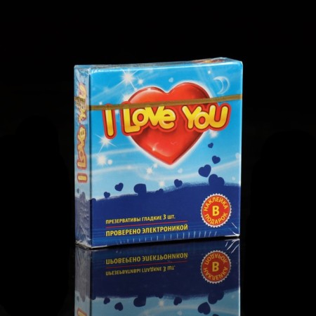 Condoms I Love You, with the aroma of fruit, 3 pcs.-5