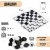 Board game of checkers "for every day", checkers plastic, field cardboard, 31 x 31 cm