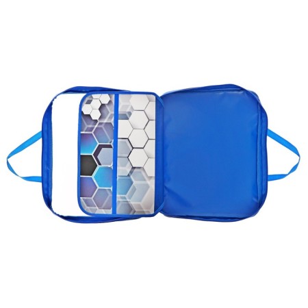 Labor folder A4, 335 x 260 x 60, with handles PVC textiles, PTR-111 "Cool jeans"-5