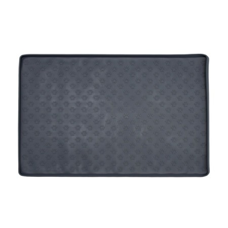 Silicone rug for a bowl with texture, 48 x 30 cm, dark gray-2