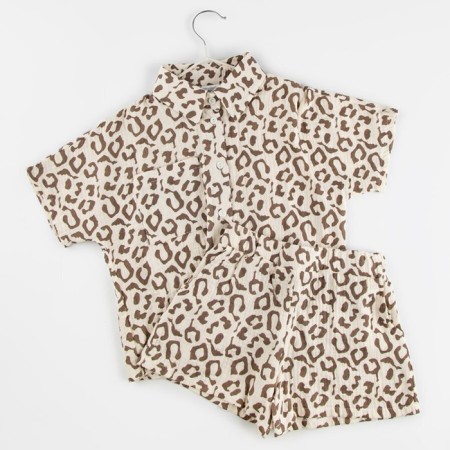 Muslim children's suit Amarobaby Easy, height 116 cm, print leopard-23