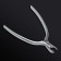 Manicure nippers for the cuticle “Premium Satin”, hidden spring, matte, 10.3 cm, blade length - 4 mm, silver color
