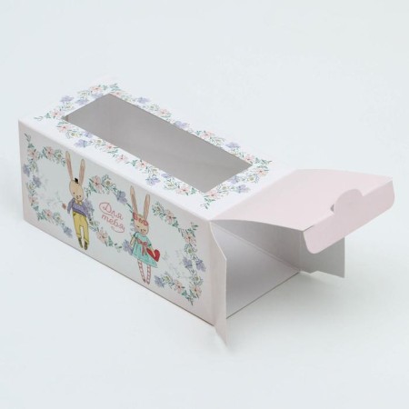 Box for Makarun, confectionery packaging "For you!", 5.5 x 12 x 5.5 cm-1