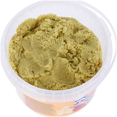 Sand for modeling "magic sand", yellow, 500 g, 2 forms.-4
