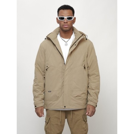 Male spring jacket, size 56, beige color-6