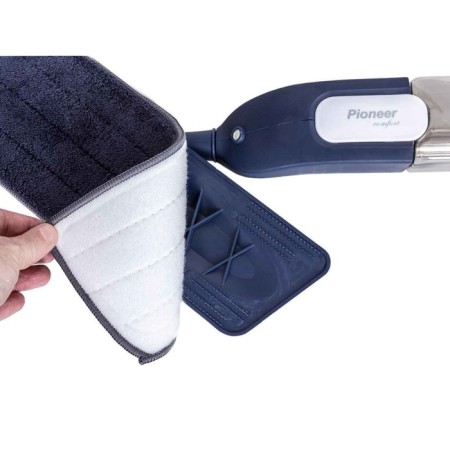 Pioneer MS015 mop for washing the floor with a spray, 400 ml, 120 cm, the color is blue-silver-7