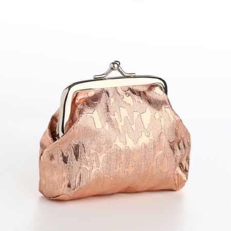 Women's wallet on the farmar, bronze color-2