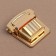 Bag's fastener, 3.5 × 3.8 cm, gold color