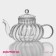 Glass teapot with glass sieve of the Dilan “Diana. Grace ", 400 ml