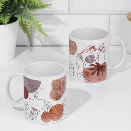 Sublimation mug "Dream. Create. Love", with application