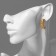 Earrings Metal "Geometry" path of acara, mini, color gold, d = 2.2 cm