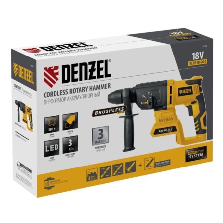 Denzel BLRH-IB-26-0, without batteries/ZU, 18 V, Li-Ion, SDS-Plus.-5