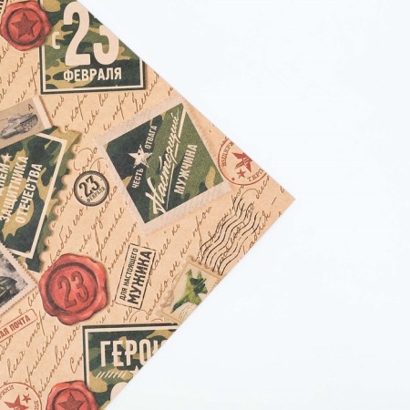 Package Kraft paper "Hero from February 23", 50 x 70 cm-2