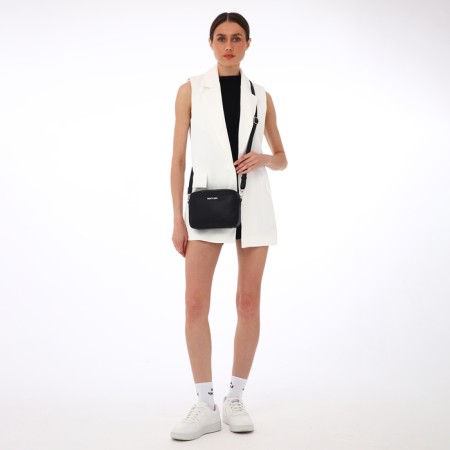 Women's bag over the shoulder Textura, small size, black color-6