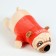 Soft toy "pugs", 30 cm, red color