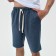 Men's shorts Minaku: Casual Collection Man Color Indigo Melange, Rr. 52