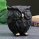 Figure "Owl Origami" Black, 14cm