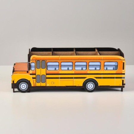 Chancellery stand wooden "School bus", with print-1