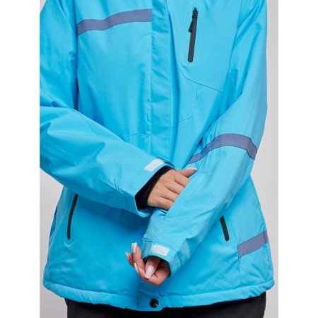 Ski jacket female winter, size 58, blue color-5