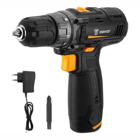 Drill-shuruvumvelability DEKO GCD12DU3, 12 V, 32 nm, 1500 rpm, 1 x 1.5 Ah-5