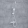 The shower system wasserkraft a188.161.155.wm Thermo, tropical shower, thermostat, white