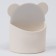 Magnetic universal stand for markers and lips "Bear" white color 4x9x10cm