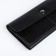 Women's wallet on the button, black color