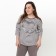 Female set (longshit, trousers), brown color, size 46
