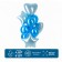 Set of balls "festive" foil, latex, blue color, 10 pcs.