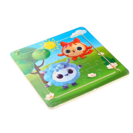 Puzzle "We play merrily", 14 cm x 14 cm-5