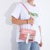 Youth bag with a zipper, pink color