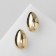 Earrings plastic "drop" structure max, color gold