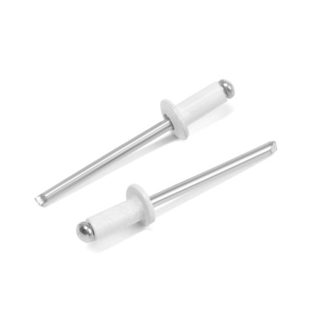 Rolls of the tundra krep, exhaust, aluminum-old, 4x10 mm, white, 50 pcs