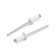 Rolls of the tundra krep, exhaust, aluminum-old, 4x10 mm, white, 50 pcs