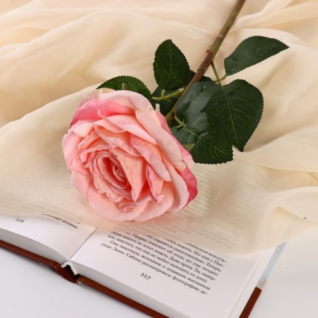 Artificial flowers "Rose Aesthetics" 10x49 cm, pink