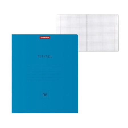 A notebook of 96 sheets in the Erichkraus Neon Classic Cage, cover Cover Cardboard, Offset block, 100%whiteness, Blue