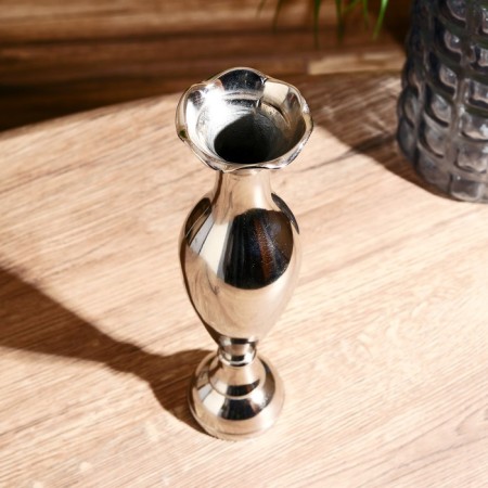 Vase aluminum "flower" 6.5x6.5x25 cm-2