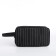 Lightning cosmetic bag, external pocket, black color
