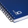 Notebook B5 100 sheets, a cage on a spiral, Erichkrause, "IQ fineline classic" Plastic cover blue