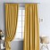 Set of curtains "Blackwood", size 2x200x270 cm, yellow color