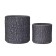 Round pot for flowers, 2l charcoal 15.5x14x14cm