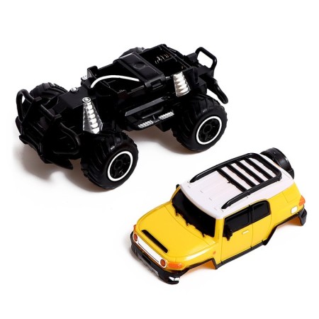 Radio -controlled jeep "Cruiser", works from batteries, yellow color-3