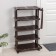 Shelf for shoes with a spoon, 5 tiers, 50 × 32.5 × 91 cm, brown color