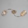 Fox chandelier 2he27 40W gold 46x20x27 cm